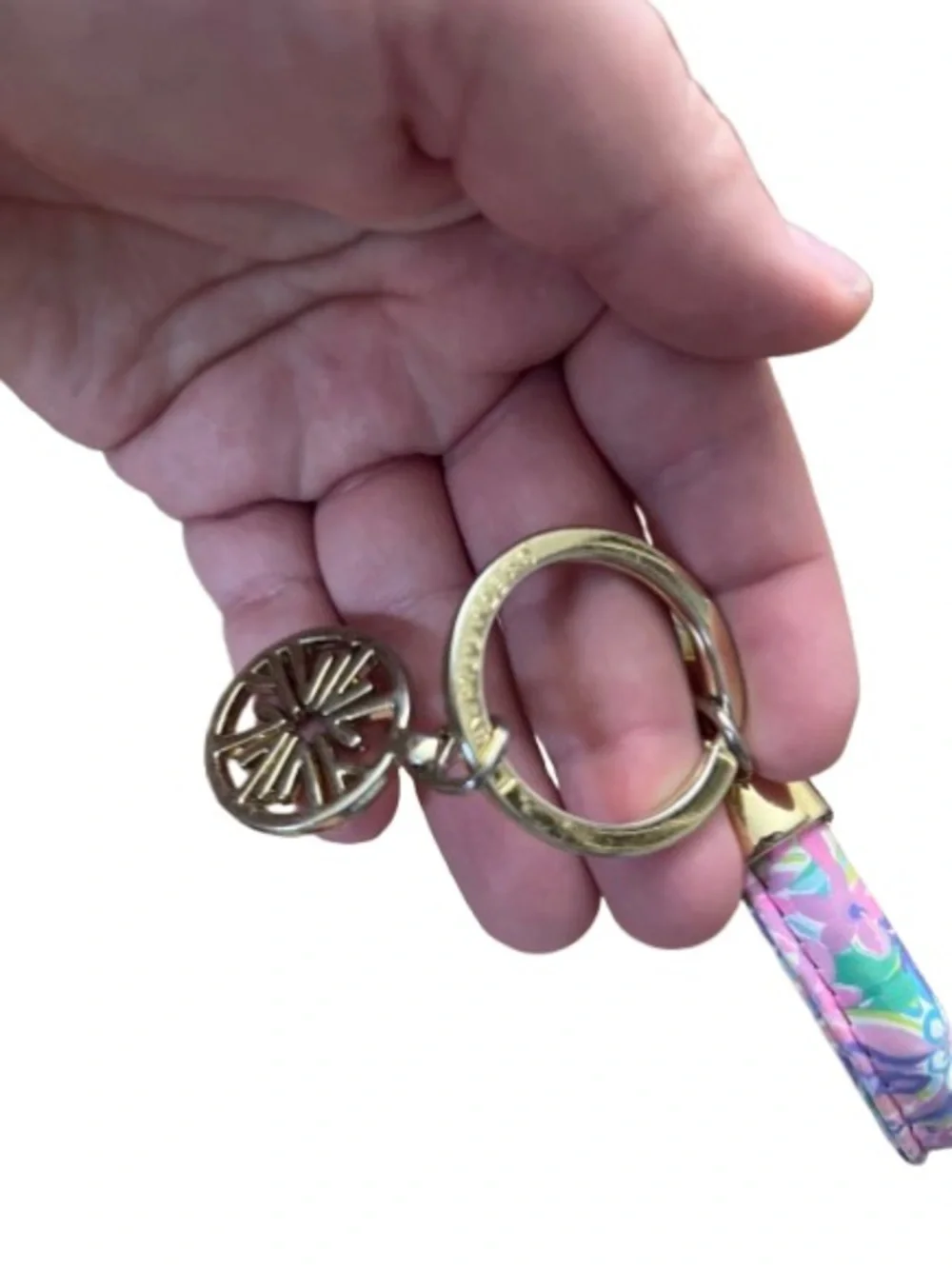 Lily Pulitzer Round Key Ring in Turtley Awesome